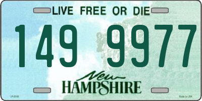 NH license plate 1499977