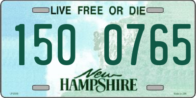 NH license plate 1500765