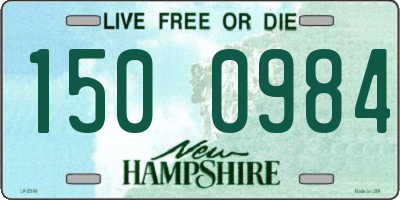 NH license plate 1500984