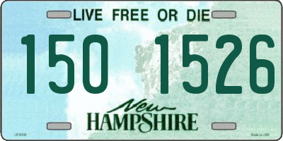 NH license plate 1501526