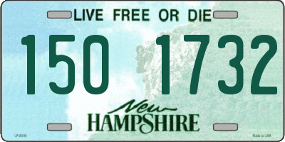 NH license plate 1501732