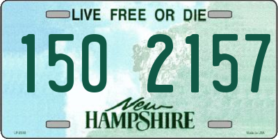 NH license plate 1502157