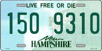NH license plate 1509310