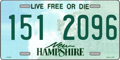 NH license plate 1512096