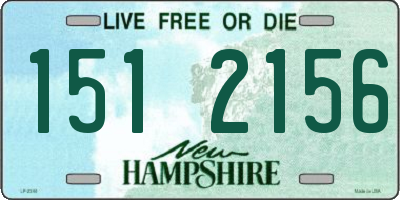 NH license plate 1512156