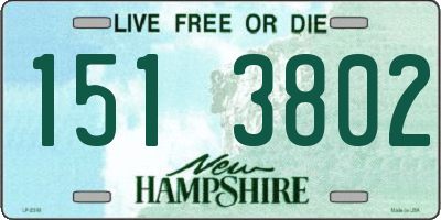 NH license plate 1513802