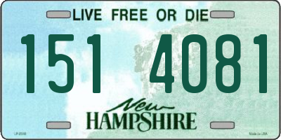 NH license plate 1514081