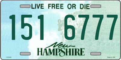 NH license plate 1516777