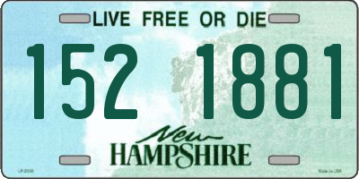 NH license plate 1521881