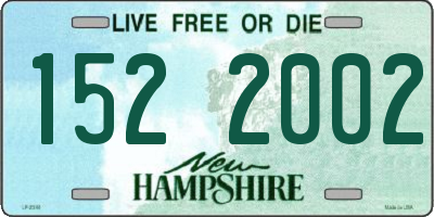 NH license plate 1522002