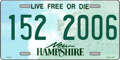 NH license plate 1522006
