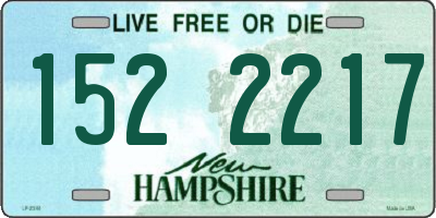 NH license plate 1522217