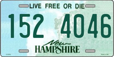 NH license plate 1524046