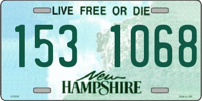 NH license plate 1531068