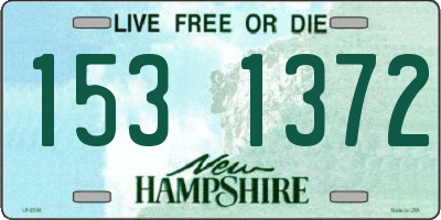 NH license plate 1531372