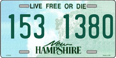 NH license plate 1531380