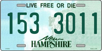 NH license plate 1533011