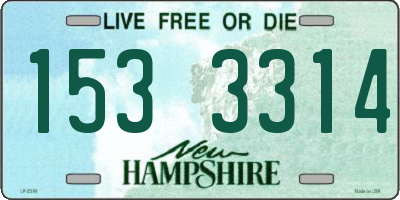 NH license plate 1533314