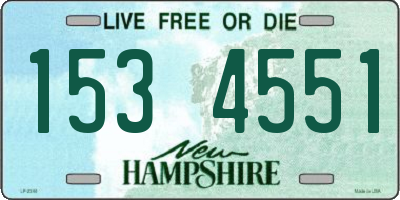 NH license plate 1534551