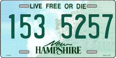 NH license plate 1535257