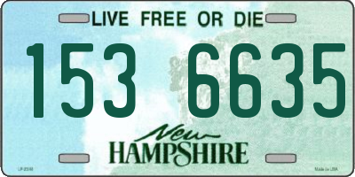 NH license plate 1536635