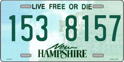 NH license plate 1538157