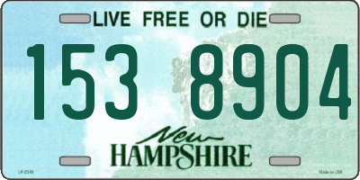 NH license plate 1538904