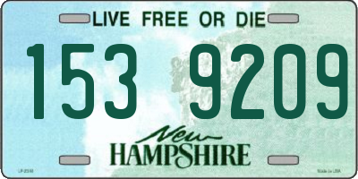 NH license plate 1539209