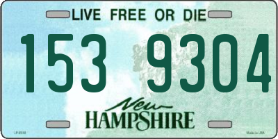 NH license plate 1539304