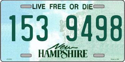 NH license plate 1539498
