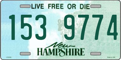 NH license plate 1539774