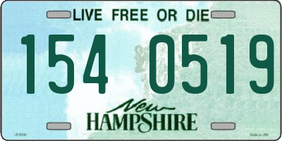 NH license plate 1540519