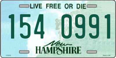 NH license plate 1540991