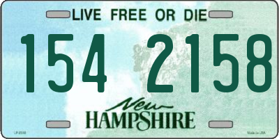 NH license plate 1542158