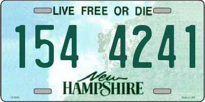 NH license plate 1544241