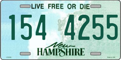 NH license plate 1544255