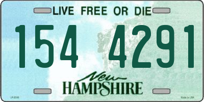 NH license plate 1544291
