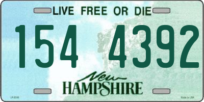 NH license plate 1544392