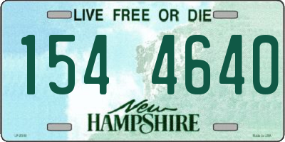 NH license plate 1544640