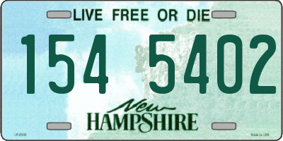 NH license plate 1545402