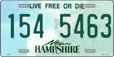 NH license plate 1545463