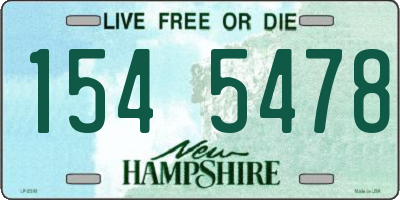 NH license plate 1545478