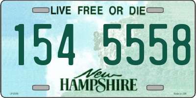NH license plate 1545558