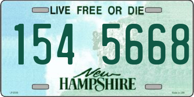 NH license plate 1545668