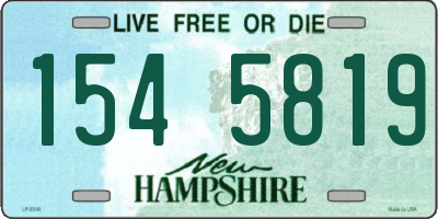 NH license plate 1545819