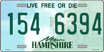 NH license plate 1546394