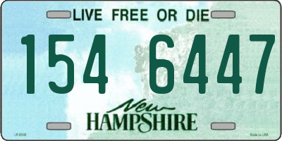 NH license plate 1546447