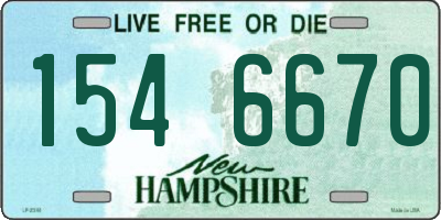NH license plate 1546670