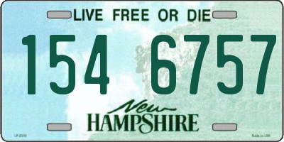 NH license plate 1546757