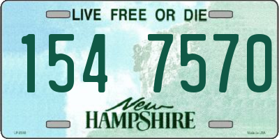 NH license plate 1547570